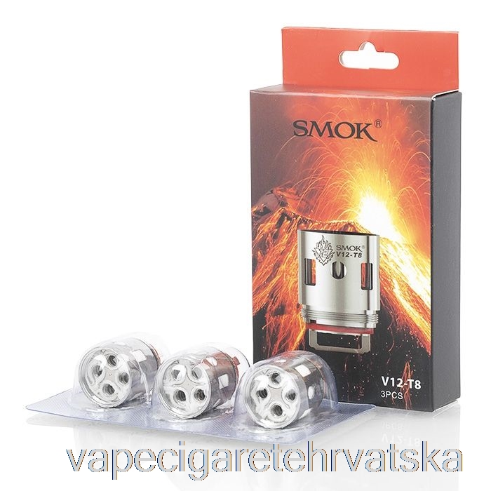 Vape Cigarete Smok Tfv12 Zamjenske Zavojnice & Rba 0.16ohm V12-t8 Osmerostruka Zavojnica (paket Od 3)